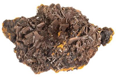 Wulfenite on Limonite
