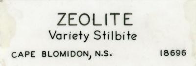 Zeolite V. Stilbite, with Heulandite
