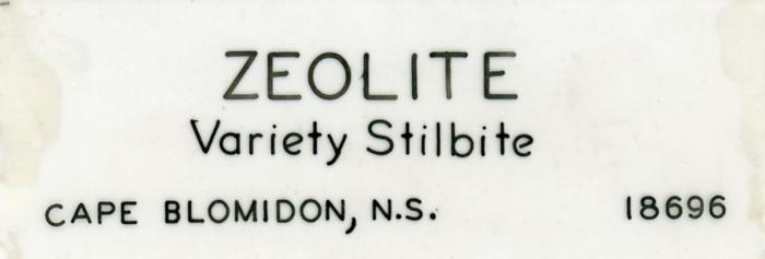 Zeolite V. Stilbite, with Heulandite