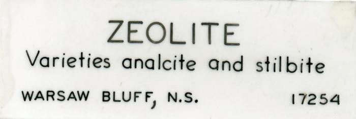 Zeolite V. Stilbite, Analcite
