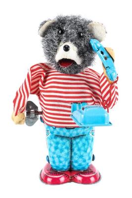 Telephone Bear Wind-Up Toy