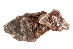 Wulfenite with Calcite and Quartz