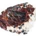 Zincite with Franklinite and Calcite