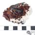 Zincite with Franklinite and Calcite