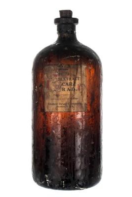 Apothecary Bottle, rhamnus purshiana, Cascara