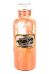 Apothecary Jar, Vermillion. Am. 