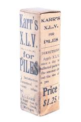 Pharmaceutical, Karr's X.L.V. for Piles