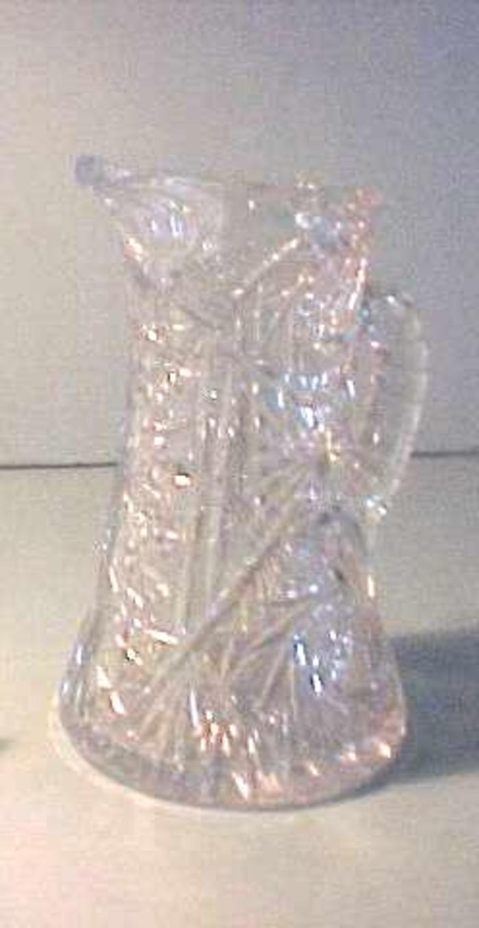 Cut Glass Water Pitcher