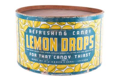 Candy Container, Lemon Drops