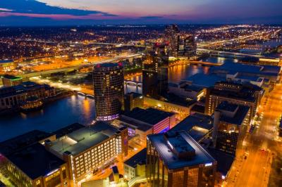 Digital Photograph, Grand Rapids Aerial