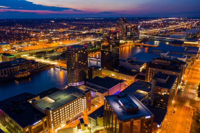 Digital Photograph, Grand Rapids Aerial