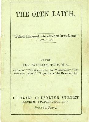 Pamphlet, Religious , 'The Open Latch'
