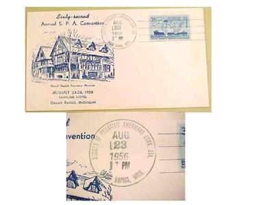 Cachet,  62nd Annual Convention, Society Of American Philatelists