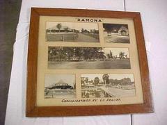 Framed Composite Photograph Of  Ramona Theatre And Ramona Park