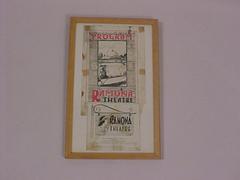 Framed Ramona Theater Program And List Of Prices