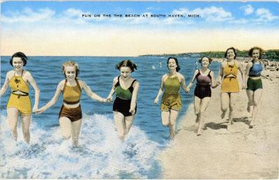 Postcard, South Haven Beach