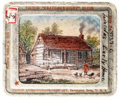 Lantern Slide, Lincoln's Early Home