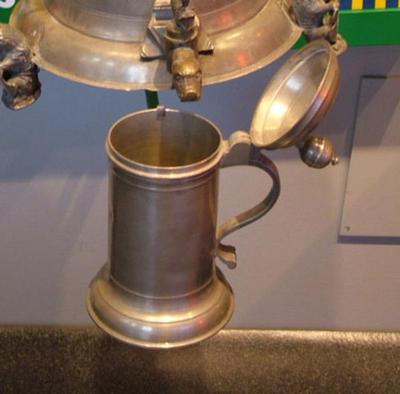 Tankard With Ball Handle And Engraving, Fp
