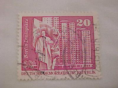 Postage Stamp, East German, 20, Berlin-leninplatz, Deutsche Demokratische Republik (gdr)