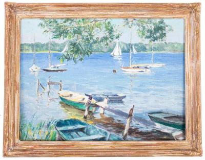 Painting, Sailboats at Reeds Lake
