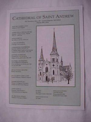 Newsletter, The Cathedral Of St. Andrew, Bilingual English And Spanish Edition