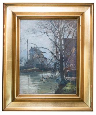 Oil Painting, Voigt Milling in Autumn