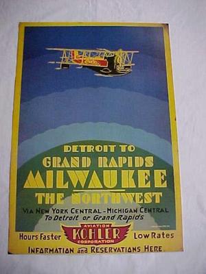 Kohler Airlines Reproduction Poster