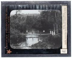 Lantern Slide, Foot Bridge Across Little Manistee River