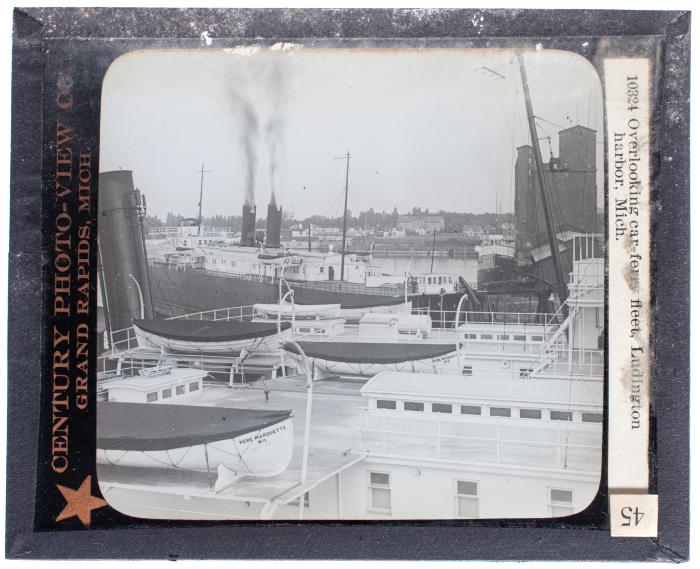 Lantern Slide, Overlooking Car Ferry Fleet
