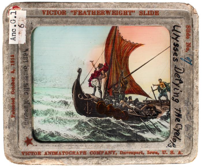 Lantern Slide, Odysseus and the Cyclops