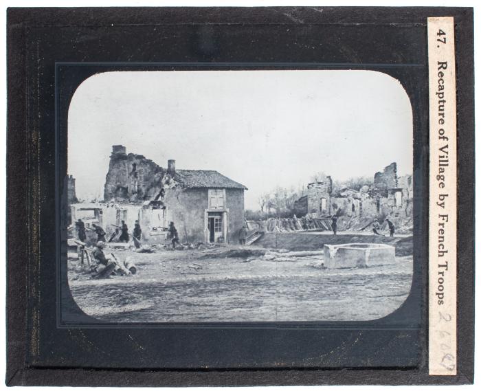 Lantern Slide, Recapture of Village