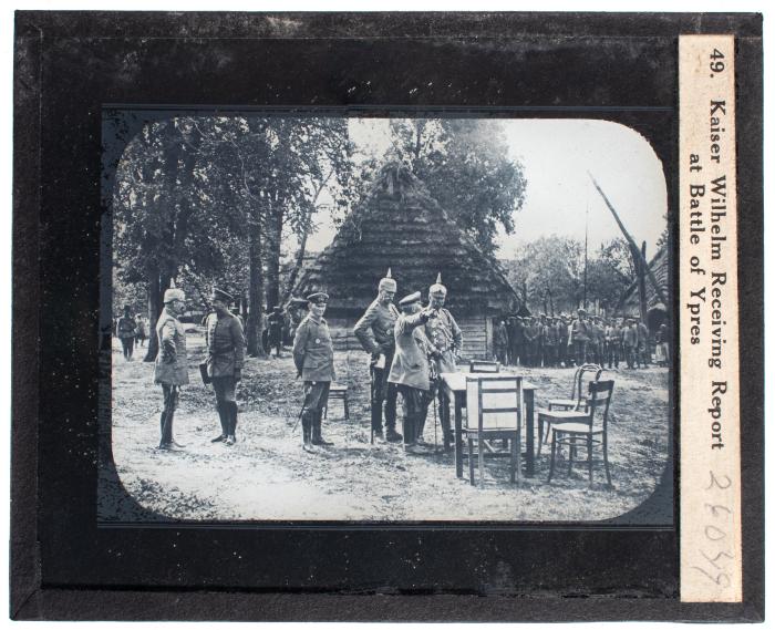 Lantern Slide, Kaiser Wilhelm Receiving Report