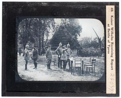 Lantern Slide, Kaiser Wilhelm Receiving Report
