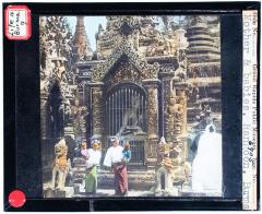 Lantern Slide, Buddhist Temple