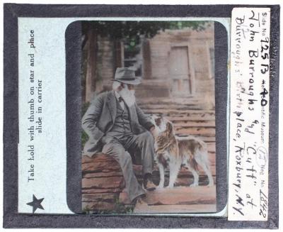 Lantern Slide, John Burroughs' Dog