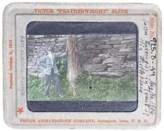 Lantern Slide, John Burroughs at Birthplace