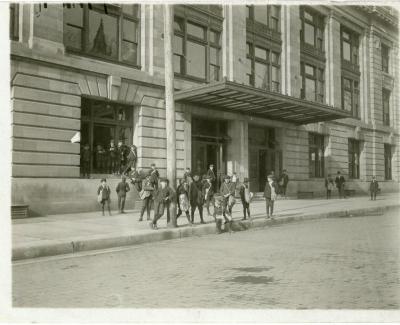 Photograph, The Evening Press Newsboys
