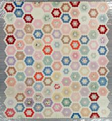 Pieced Quilt, Grandmother's Flower Garden