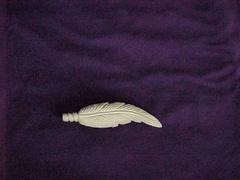 Feather-shaped Barrette Made From Moose Antler