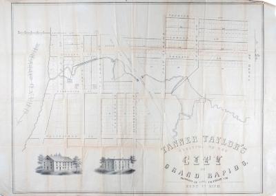 Map (3), Plat Of Tanner Taylor's Addition To Grand Rapids