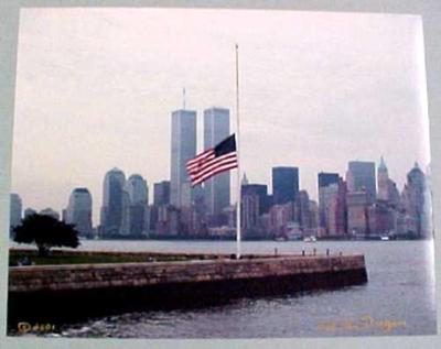 Photograph, World Trade Center Twin Towers, June 29, 2000