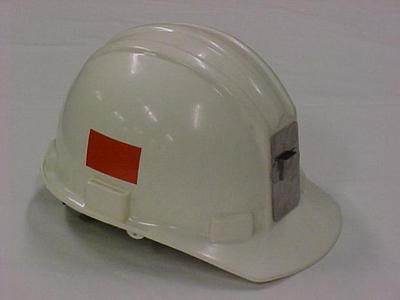 Miner's Hard Hat With Lamp Clip