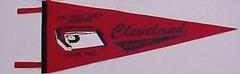 Negro League Pennant, Reproduction, Cleveland Buckeyes, Negro Baseball Leagues Archival Collection #113