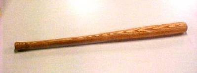 Ash Base Ball Bat, Replica, Ca. 1896