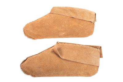Reproduction Of Smock - Dress And Pair Of Suede Moccasins - Only Moccasins Pictured