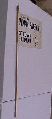 Flag And Pole, Annual Indian Pageant Ottowa [sic] Stadium, Harbor Springs