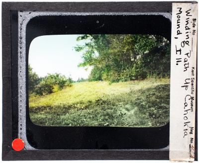 Lantern Slide, Winding Path up Cahokia