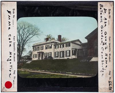 Lantern Slide, Dr. Asa Gray's Home