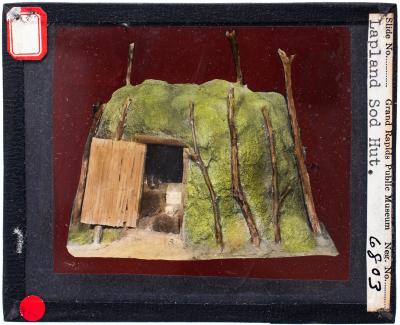 Lantern Slide, Lapland Sod House