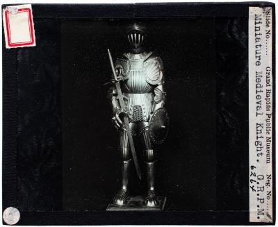 Lantern Slide, Miniature Knight